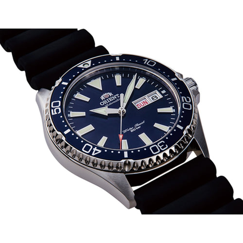 Orient Mako Automatic Diver Watch RA-AA0007L19B Blue Dial Black Rubber Strap 41.8mm 200M