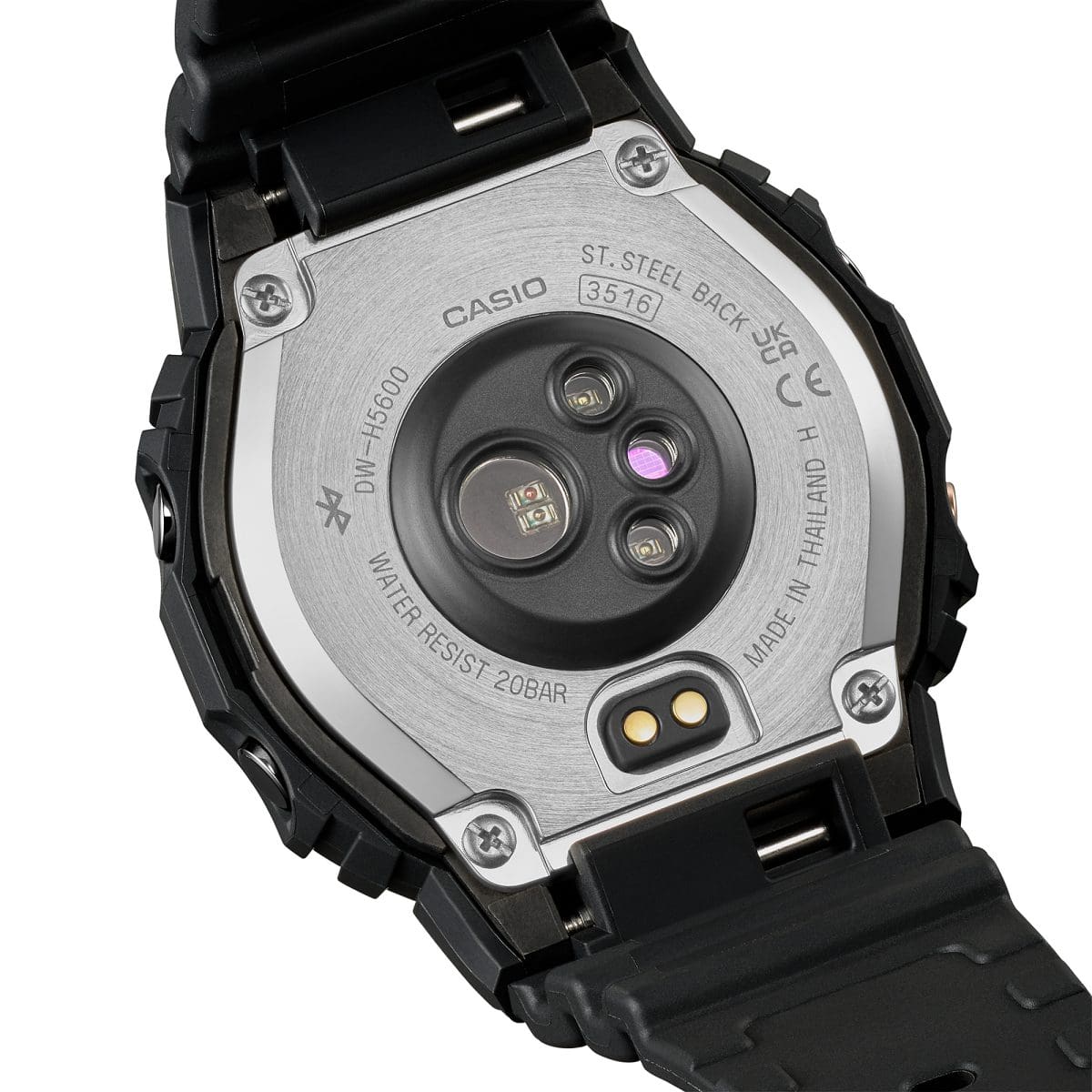 Casio G-SHOCK G-SQUAD DW-H5600-1 Digital Smart Fitness Watch | Black Resin Strap