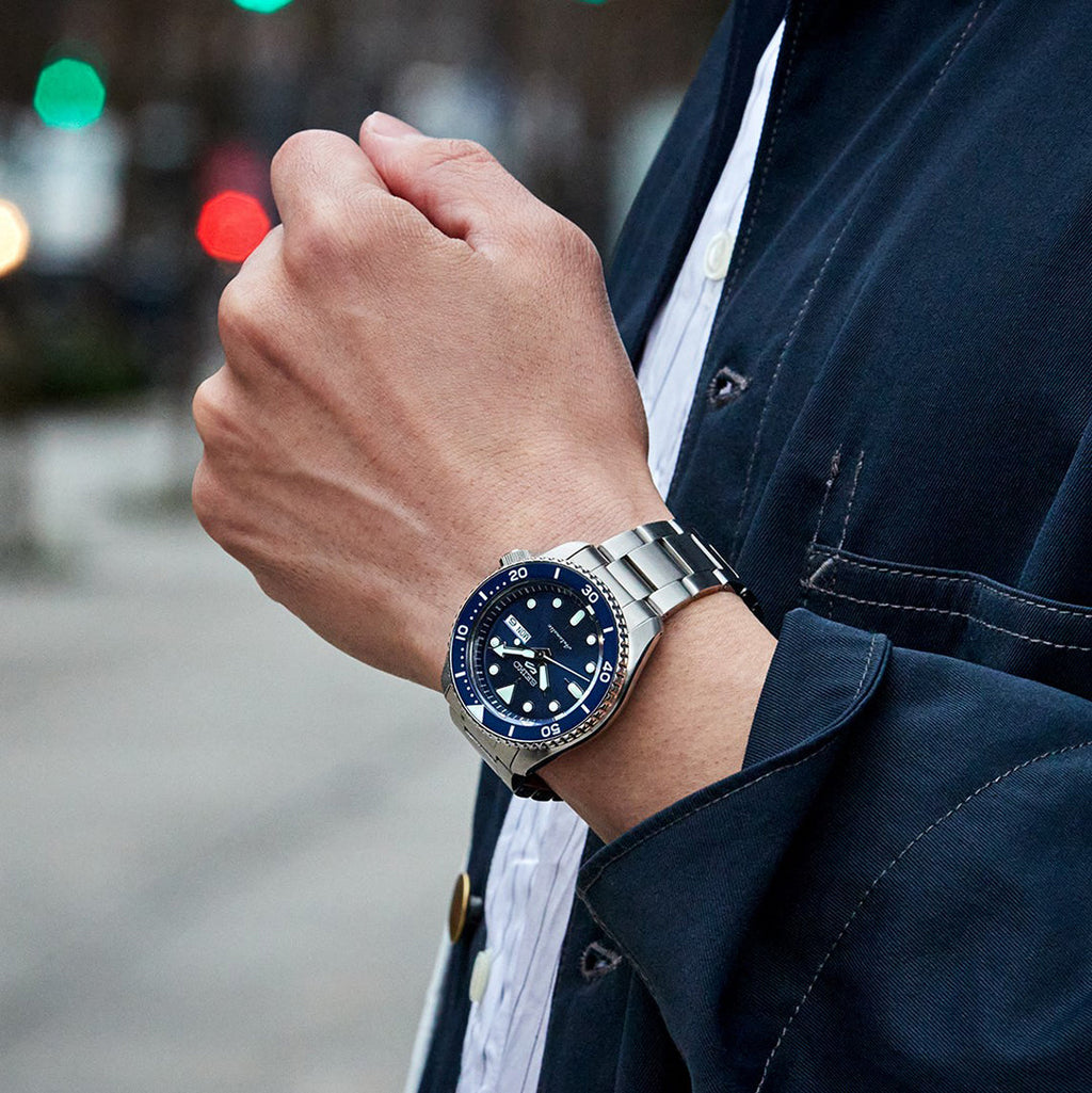 Seiko 5 Sports SRPD51K1 Automatic Men’s Watch | Blue Dial | Stainless Steel Bracelet | 42.5mm