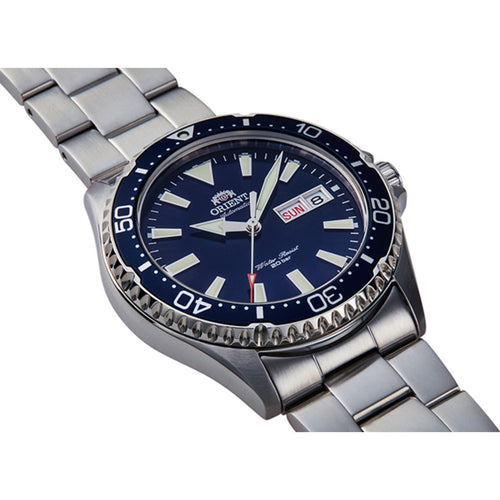 Orient Mako Automatic Diver Men’s Watch Blue Dial Stainless Steel Bracelet 41.8mm 20 ATM – RA-AA0002L19B