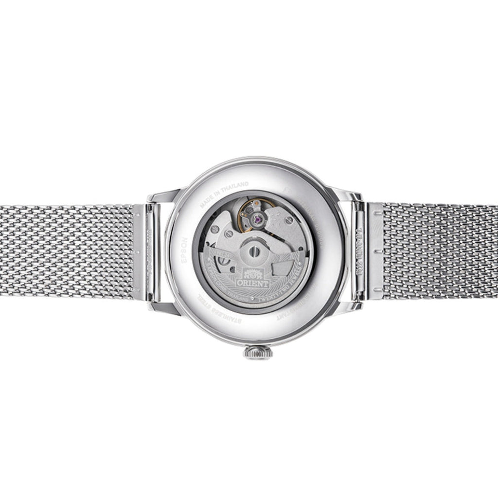 Orient Classic RA-AC0020 Automatic Men’s Watch White Dial Stainless Steel Mesh Bracelet