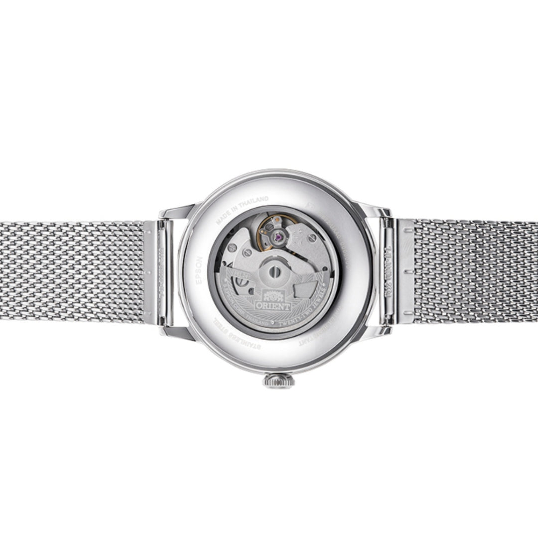 Orient Classic RA-AC0020 Automatic Men’s Watch White Dial Stainless Steel Mesh Bracelet