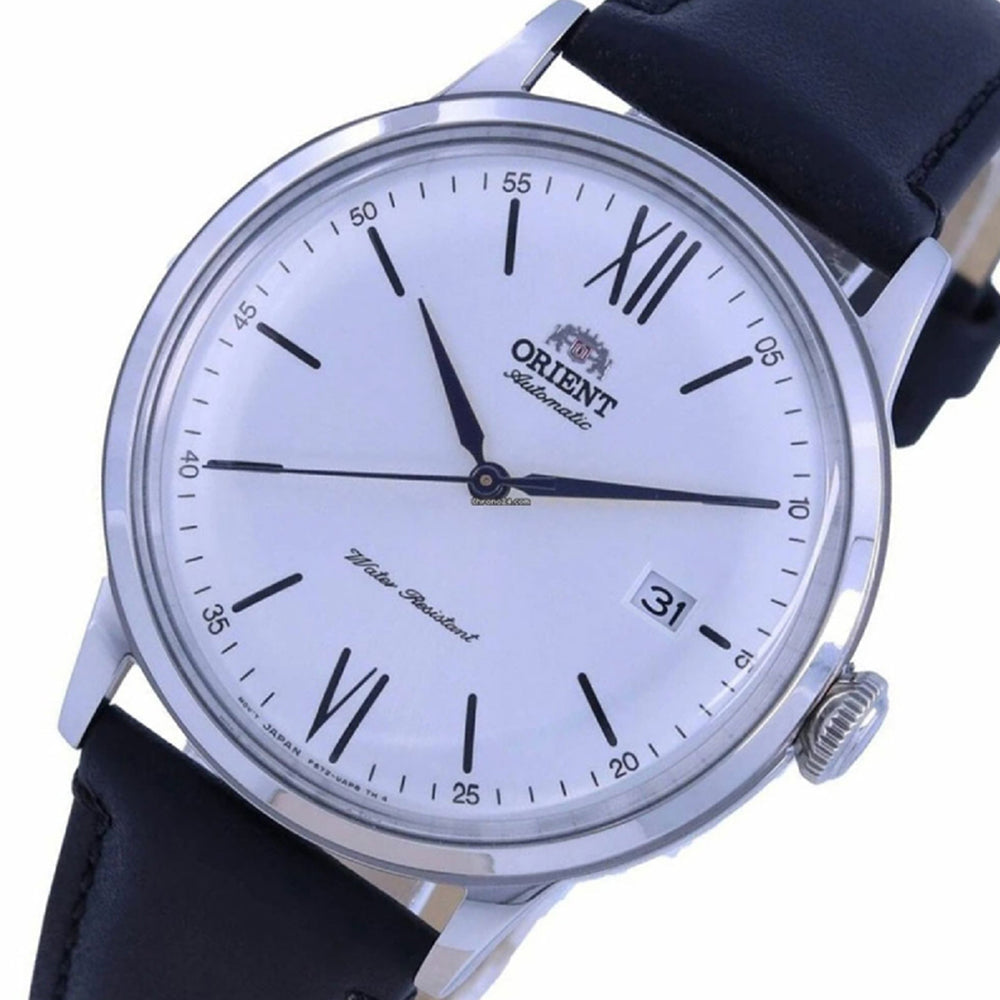 Orient Bambino RA-AC0022 Automatic Men’s Watch White Dial Black Leather Strap