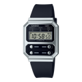 Casio Vintage A100WEF-1A Digital Watch | Black Resin Strap | Unisex