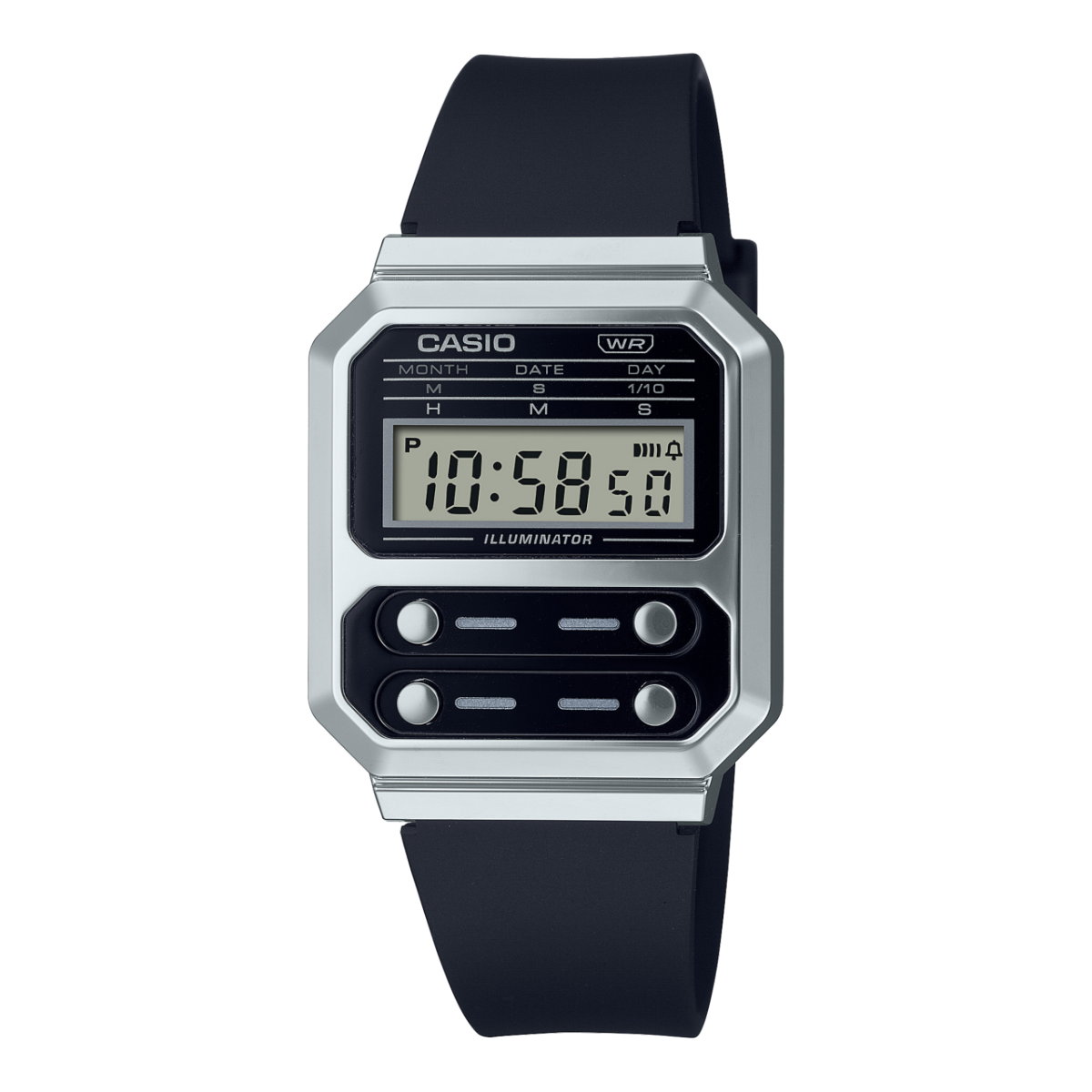 Casio Vintage A100WEF-1A Digital Watch | Black Resin Strap | Unisex