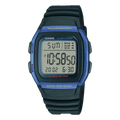Casio W-96H-2AV Digital Men’s Watch | 10-Year Battery | 50M Water Resistant | Dual Time | LED Light | Black Resin Strap