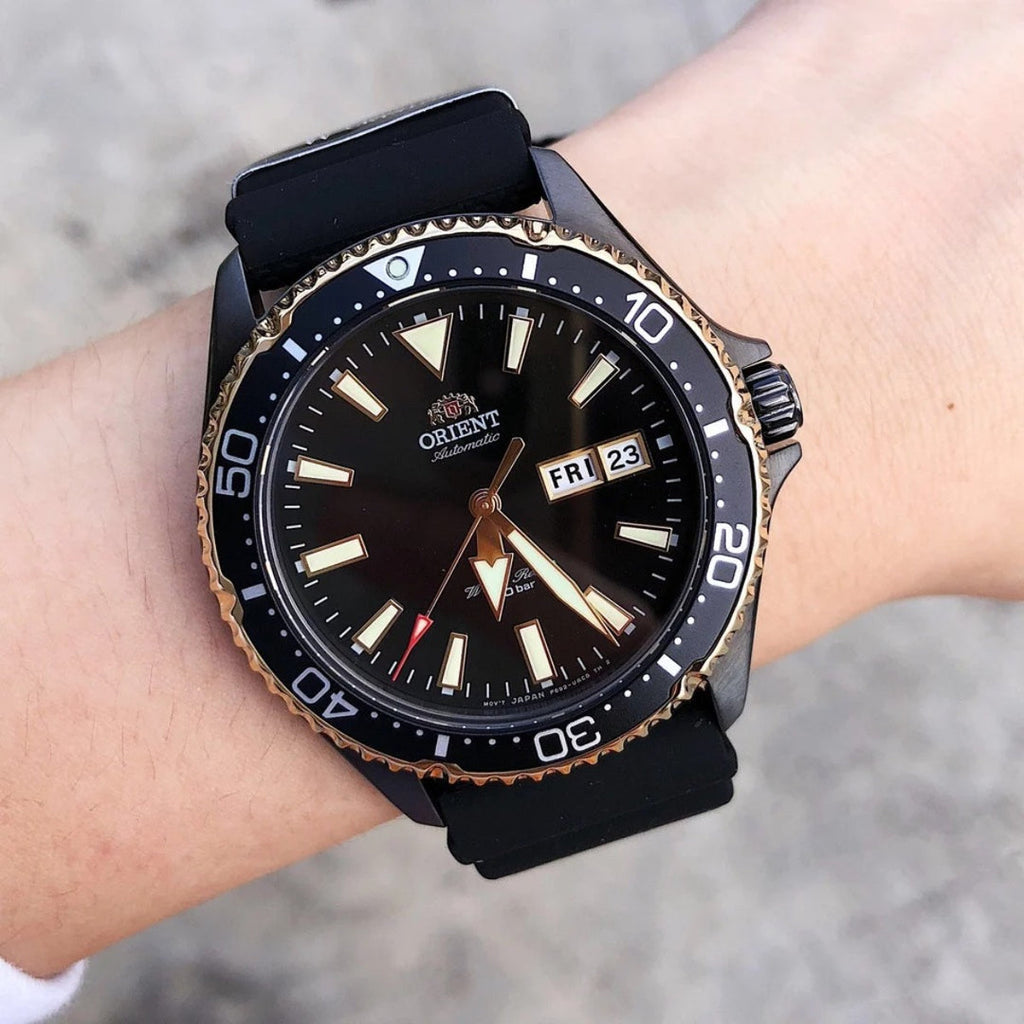 Orient Mako Automatic Diver Watch RA-AA0005B19B Black Dial Black Rubber Strap 41.8mm 200M