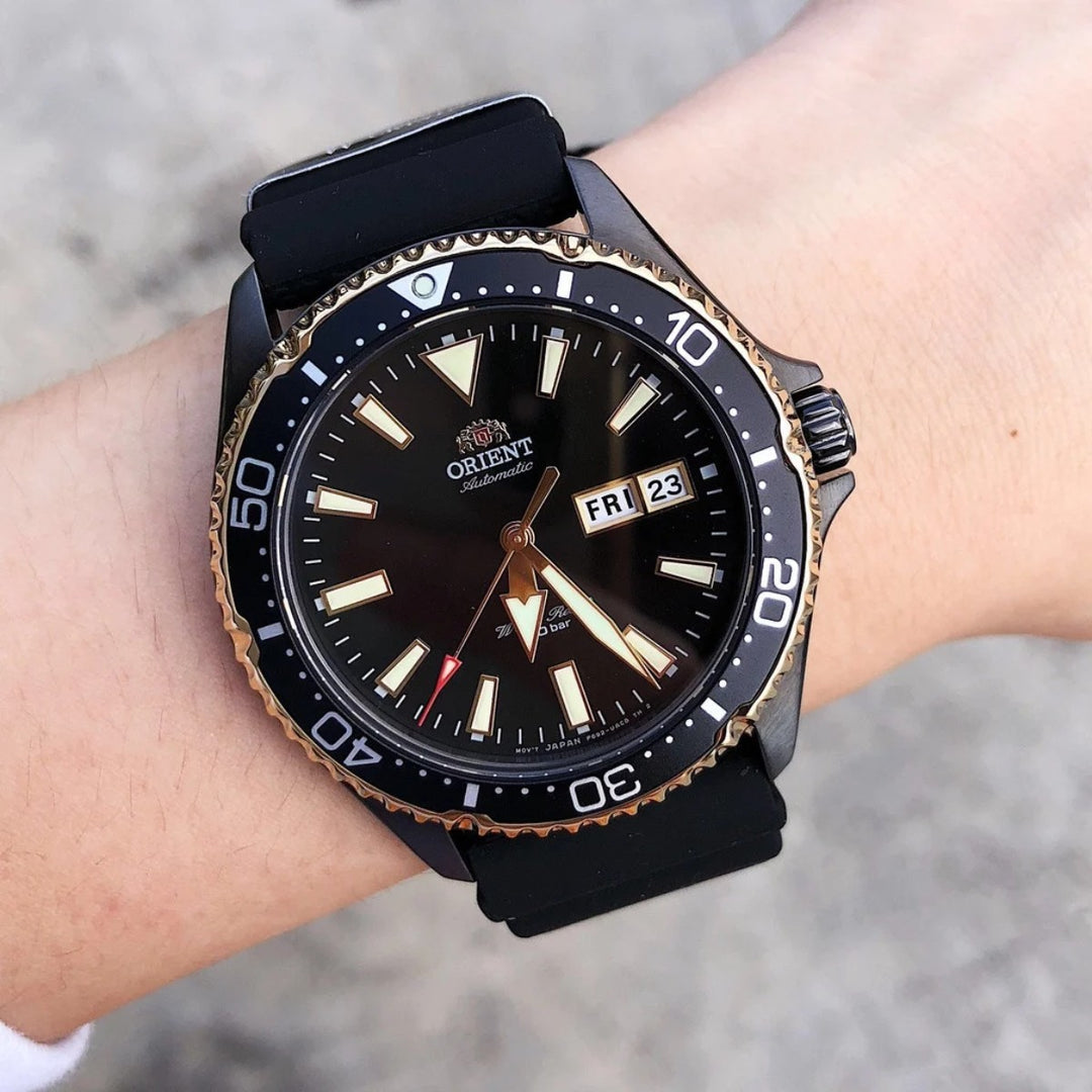 Orient Mako Automatic Diver Watch RA-AA0005B19B Black Dial Black Rubber Strap 41.8mm 200M