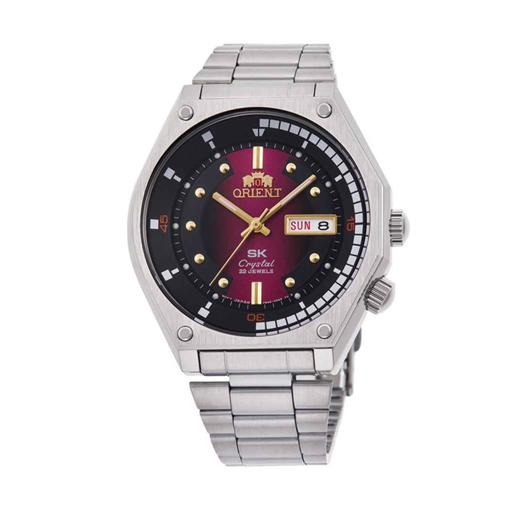 Orient Neo 70’s Revival RA-AA0B02R Automatic Men’s Watch Red Gradient Dial Stainless Steel Bracelet
