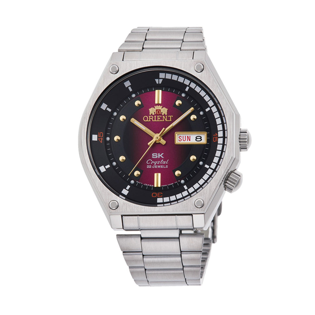 Orient Neo 70’s Revival RA-AA0B02R Automatic Men’s Watch Red Gradient Dial Stainless Steel Bracelet