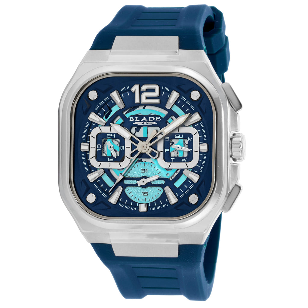 BLADE Glide Navy 3753G5SBB Men’s Multifunction Watch – Blue Dial, Stainless Steel Case & Silicone Strap