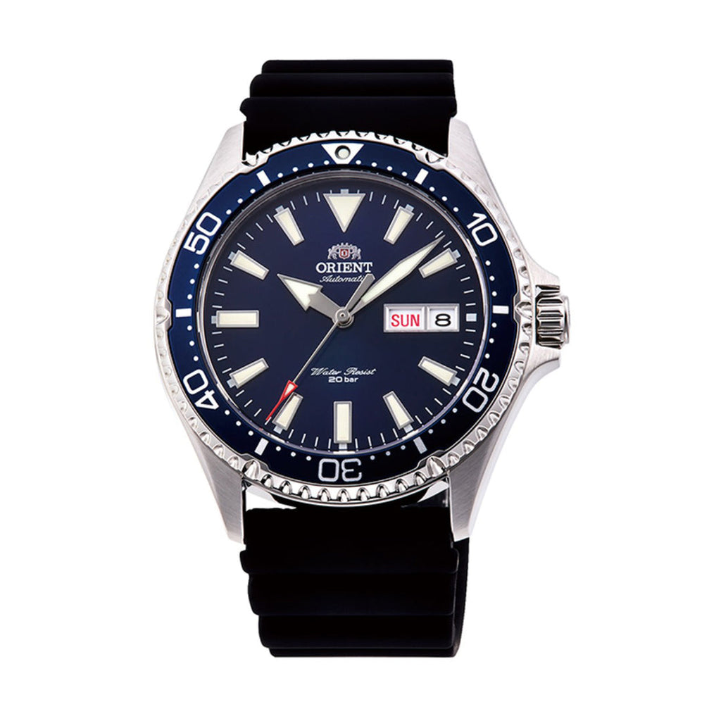 Orient Mako Automatic Diver Watch RA-AA0007L19B Blue Dial Black Rubber Strap 41.8mm 200M
