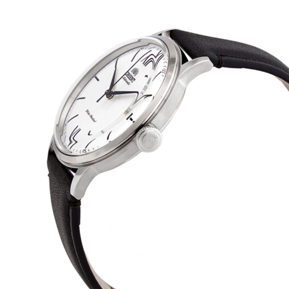 Orient Bambino RA-AC0022 Automatic Men’s Watch White Dial Black Leather Strap