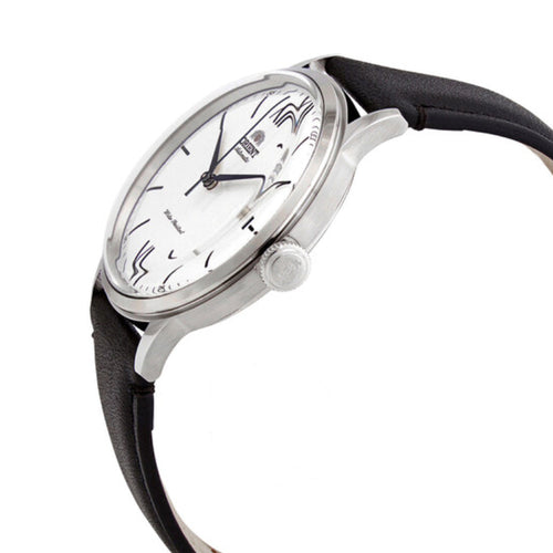 Orient Bambino RA-AC0022 Automatic Men’s Watch White Dial Black Leather Strap