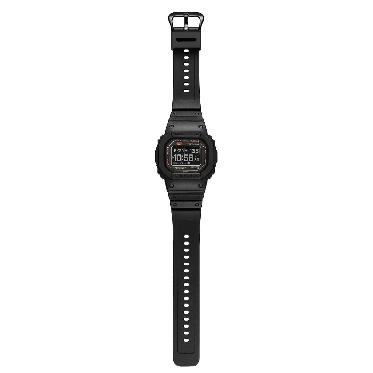 Casio G-SHOCK G-SQUAD DW-H5600-1 Digital Smart Fitness Watch | Black Resin Strap