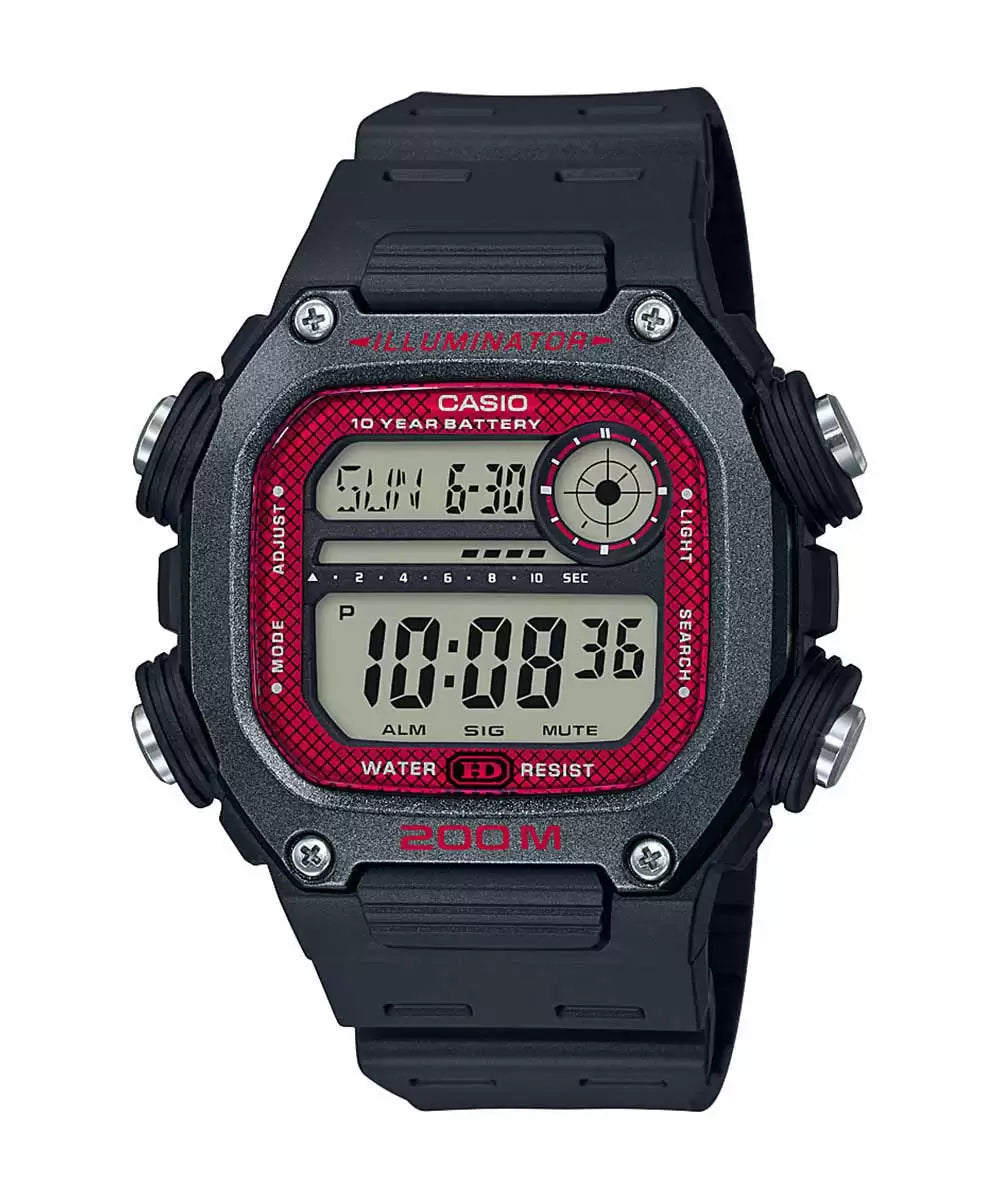 Casio DW-291H-1BVDF Digital Watch | 200M Water Resistant | 10-Year Battery