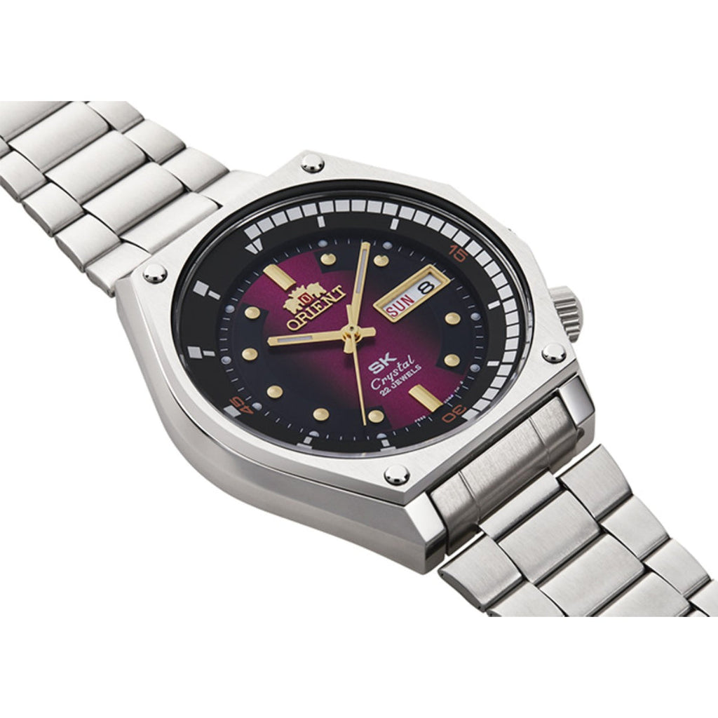 Orient Neo 70’s Revival RA-AA0B02R Automatic Men’s Watch Red Gradient Dial Stainless Steel Bracelet