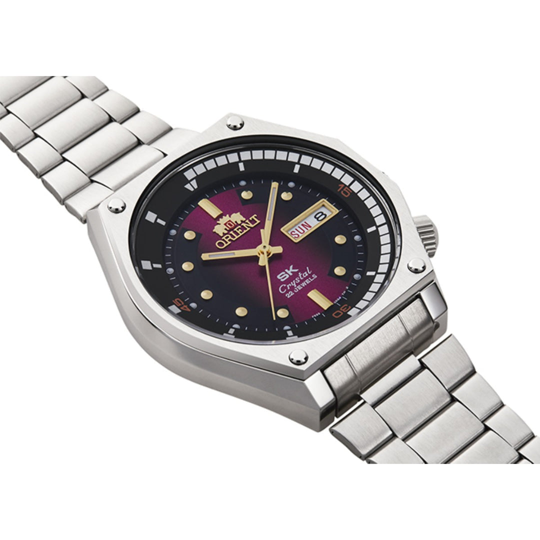 Orient Neo 70’s Revival RA-AA0B02R Automatic Men’s Watch Red Gradient Dial Stainless Steel Bracelet