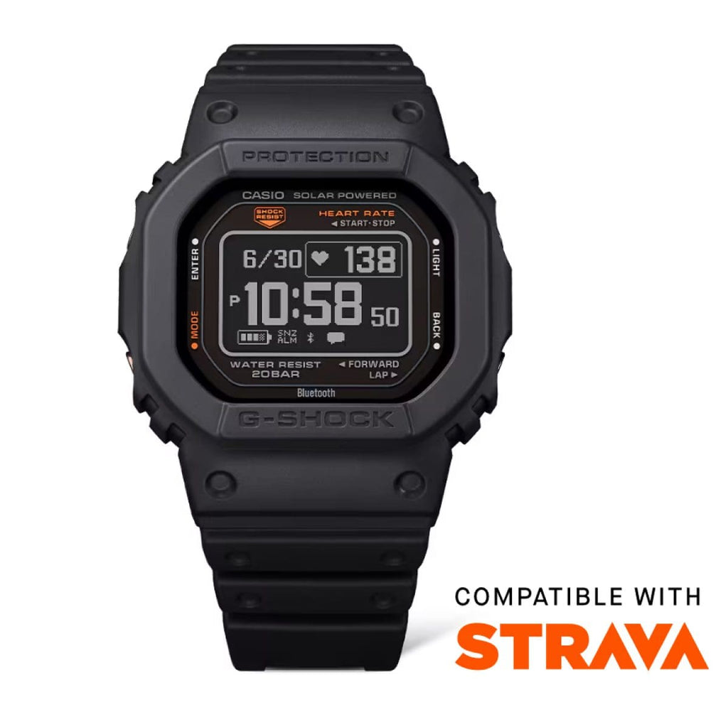 Casio G-SHOCK G-SQUAD DW-H5600-1 Digital Smart Fitness Watch | Black Resin Strap