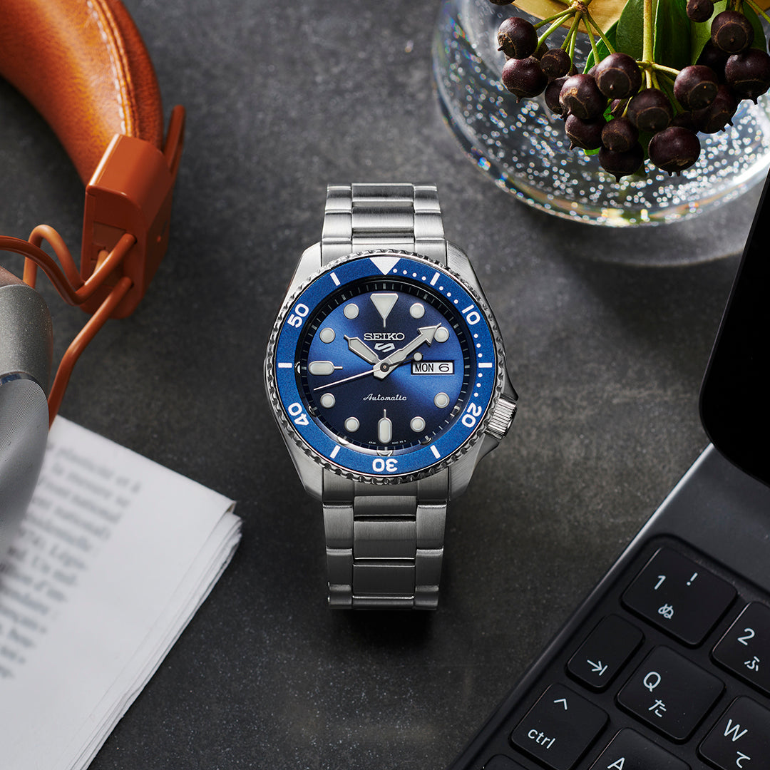 Seiko 5 Sports SRPD51K1 Automatic Men’s Watch | Blue Dial | Stainless Steel Bracelet | 42.5mm