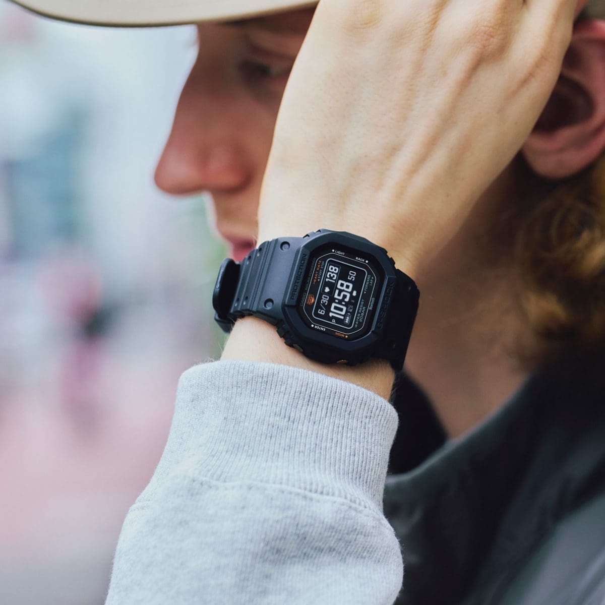 Casio G-SHOCK G-SQUAD DW-H5600-1 Digital Smart Fitness Watch | Black Resin Strap