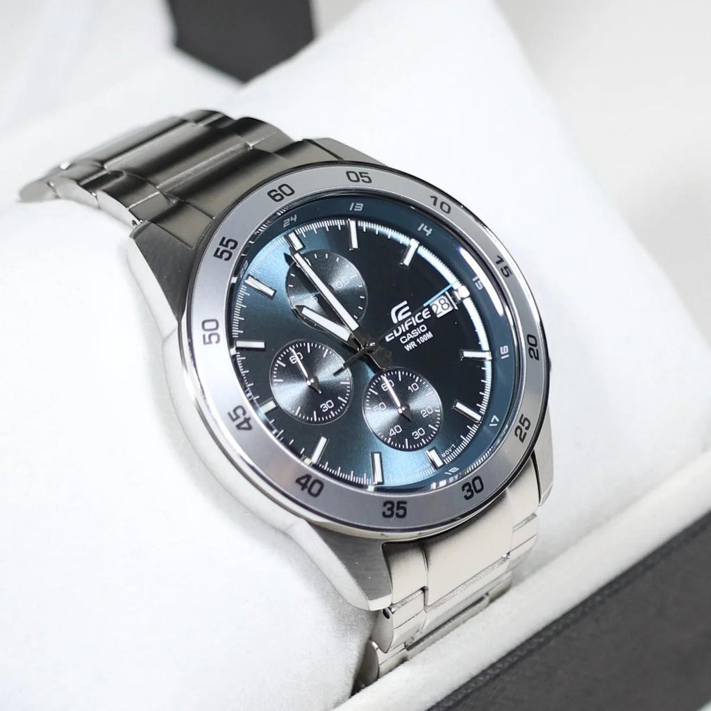 Casio Edifice EFR-526D-2AVUDF Greyish Blue Dial Analog Chronograph Men's Watch