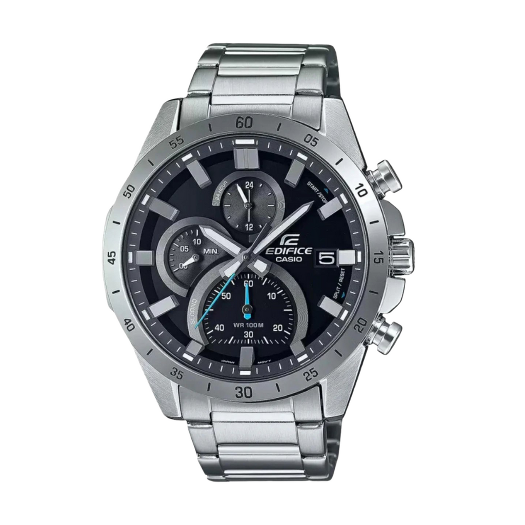 Casio Edifice EFR-571D-1AVUDF Black Dial Stainless Steel Analog Chronograph Men's Watch