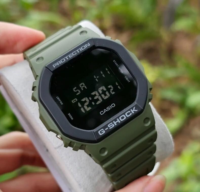Casio G-SHOCK DW-5610UU-3D Olive Green Digital Bio-Based Resin Unisex Watch