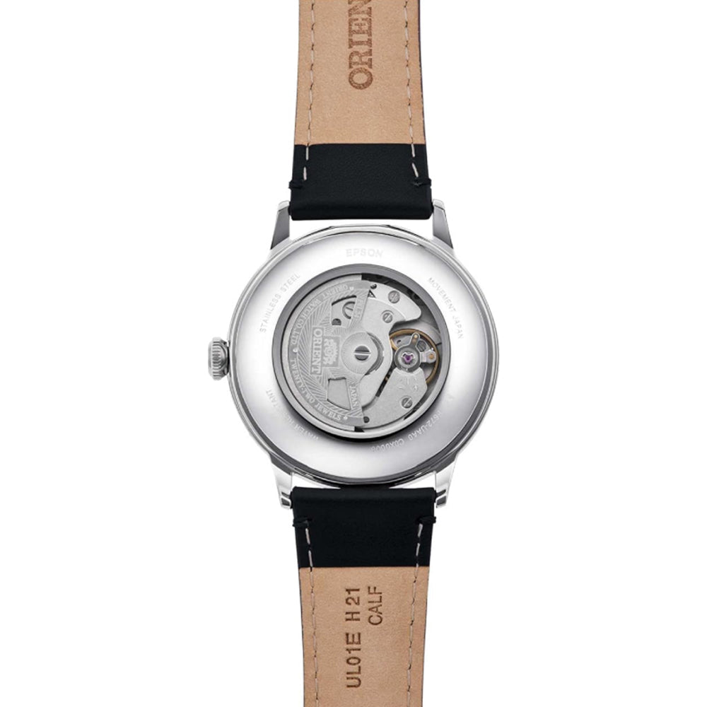 Orient Bambino RA-AC0022 Automatic Men’s Watch White Dial Black Leather Strap