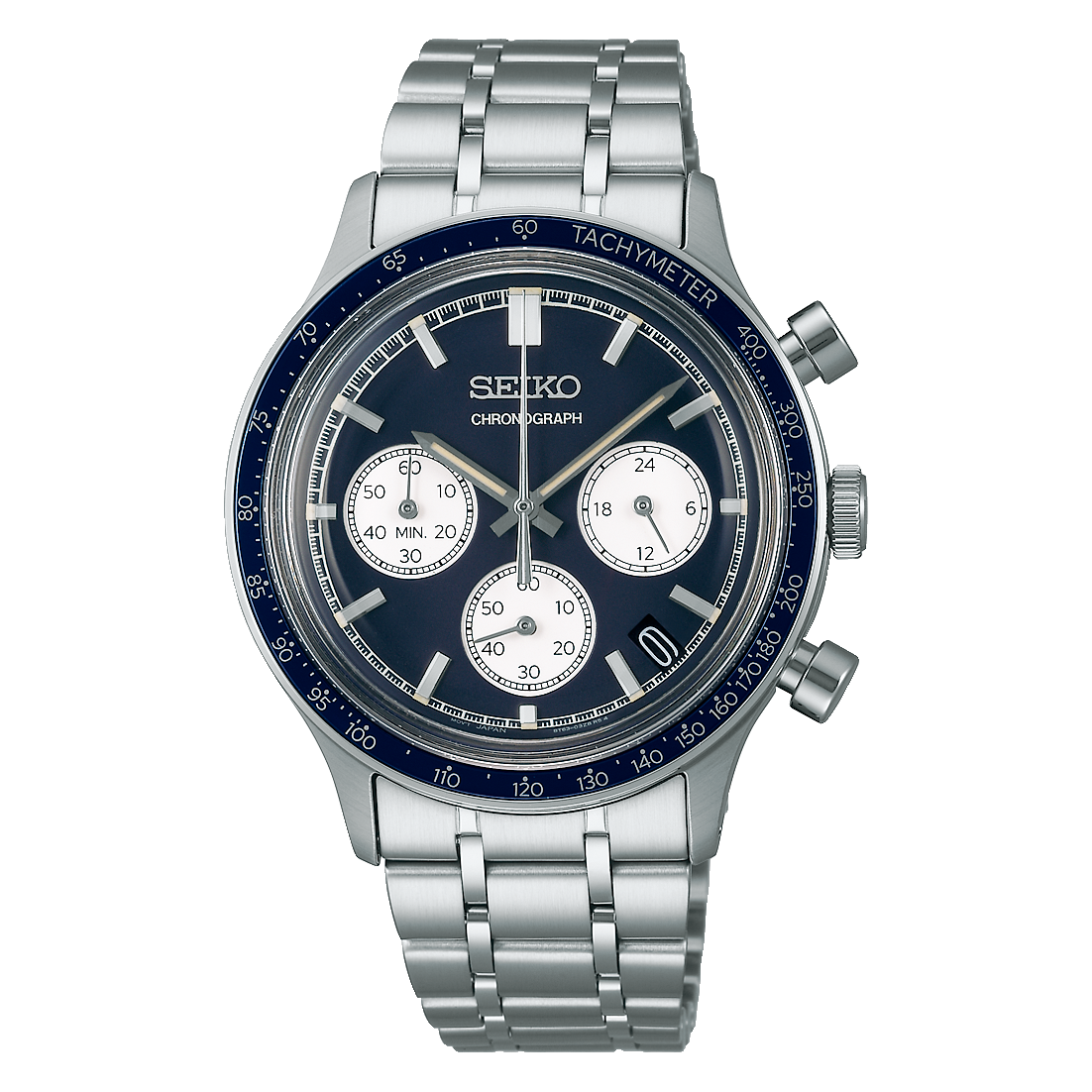 Seiko SSB477 Quartz Chronograph Men’s Watch | Blue Dial | Stainless Steel Bracelet | 38.7mm