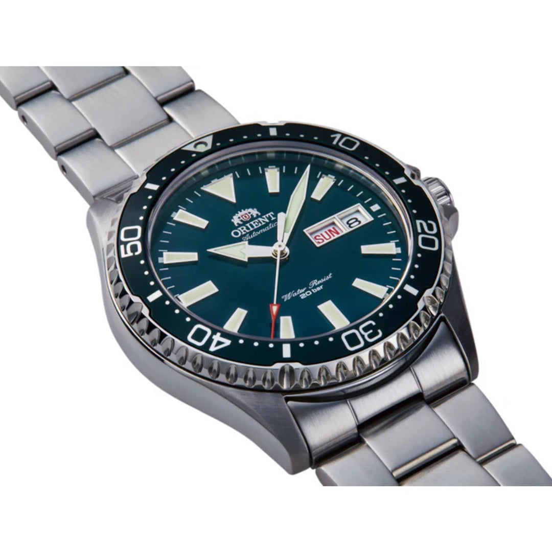 Orient Mako Automatic Diver Watch RA-AA0004E19B Green Dial Stainless Steel 41.8mm 200M