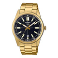 Casio MTP-VD02G-1E Men’s Black Dial Gold-Tone Stainless Steel Analog Watch