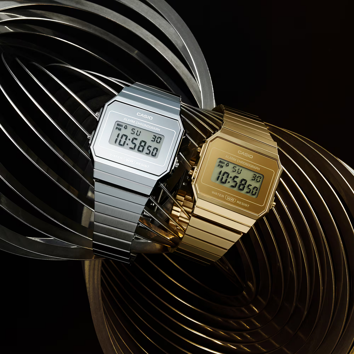 Casio Vintage A700WEV-7ADF Silver Digital Watch | Ultra-Slim Stainless Steel Bracelet
