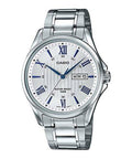 Casio MTP-1384D-7A2V Men’s Analog Watch | Silver Dial Stainless Steel Day-Date Watch
