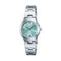 Casio LTP-1241D-3A Women’s Analog Watch | Mint Green Dial Stainless Steel Date Watch