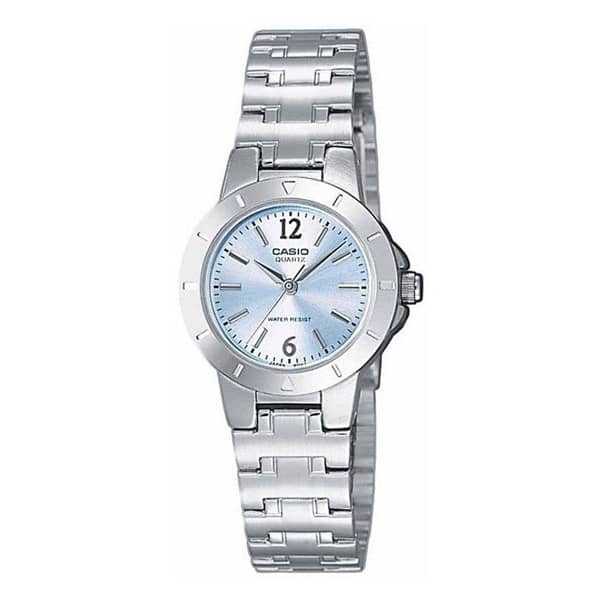 Casio LTP-1177A-2ADF Women’s Analog Watch | Light Blue Dial Stainless Steel Watch