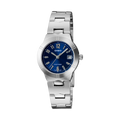 Casio LTP-1241D-2A2 Women’s Analog Watch | Blue Sunburst Dial Stainless Steel Date Watch