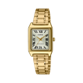 Casio LTP-V007G-9B Women’s Analog Gold-Tone Stainless Steel Watch with Square White Roman Dial