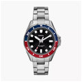 Fossil Dalton Three-Hand Stainless Steel Men’s Watch Black Dial | BQ2883