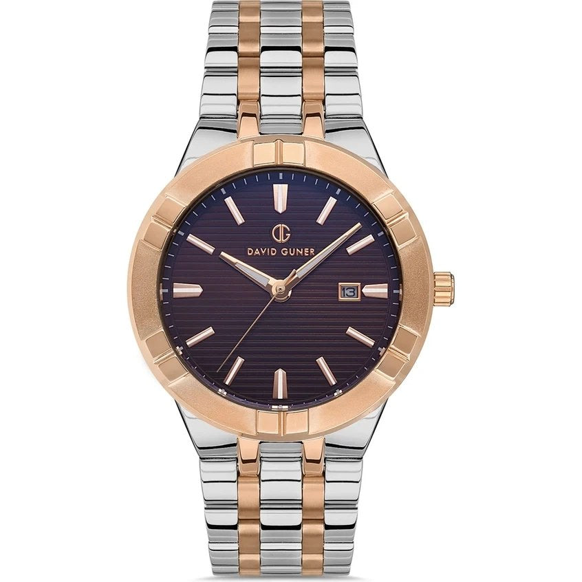 David Guner DG-8388GA-E6 Bronze Dial Two-Tone Stainless Steel Men’s Watch – 42mm