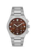 David Guner DG-8861GA-A6 Brown Dial Stainless Steel Multifunction Men’s Watch – 46mm