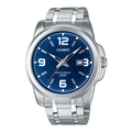 Casio MTP-1314D-2AV Men’s Analog Watch | Blue Dial | Stainless Steel | 50M Water Resistant