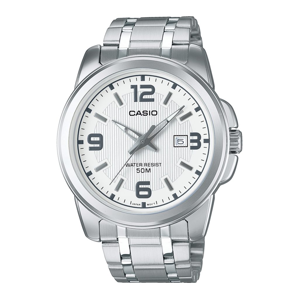 Casio MTP-1314D-2AV Men’s Analog Watch | Blue Dial | Stainless Steel | 50M Water Resistant