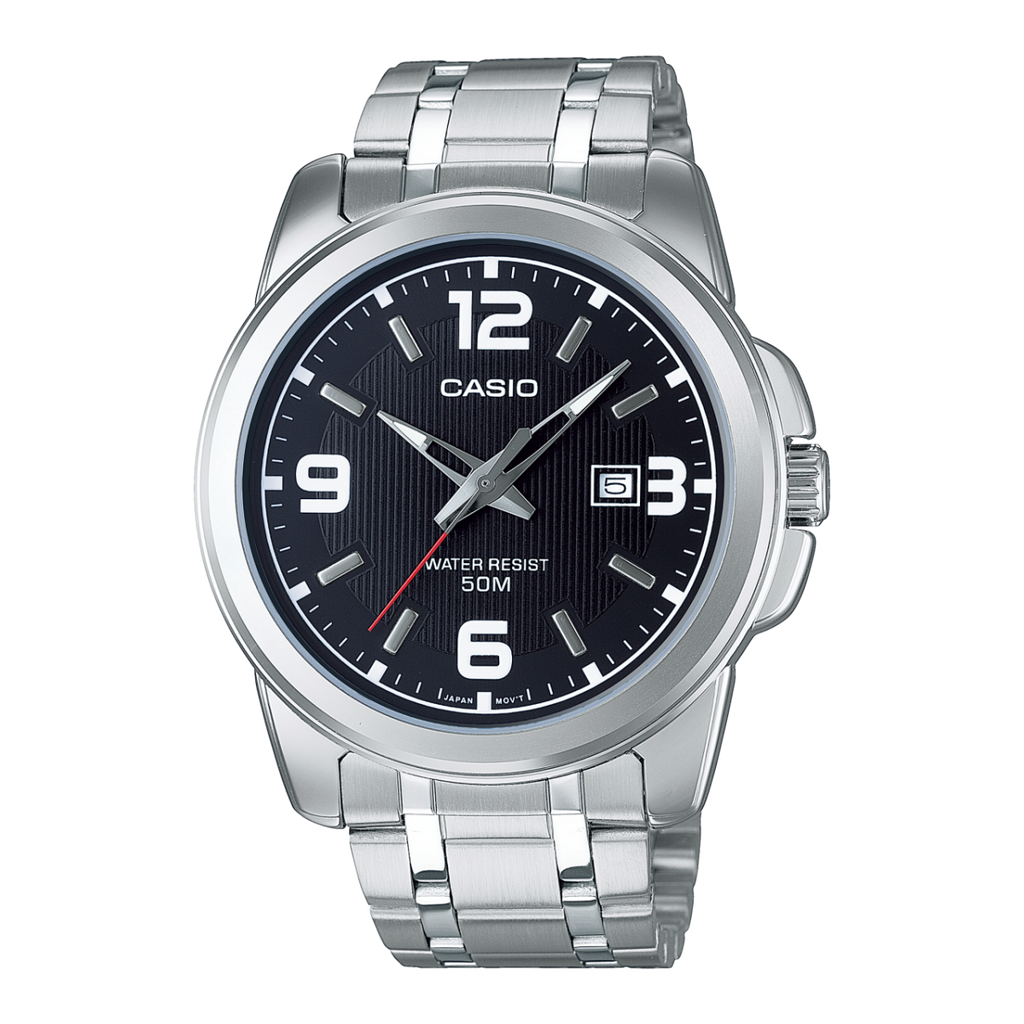 Casio MTP-1314D-2AV Men’s Analog Watch | Blue Dial | Stainless Steel | 50M Water Resistant