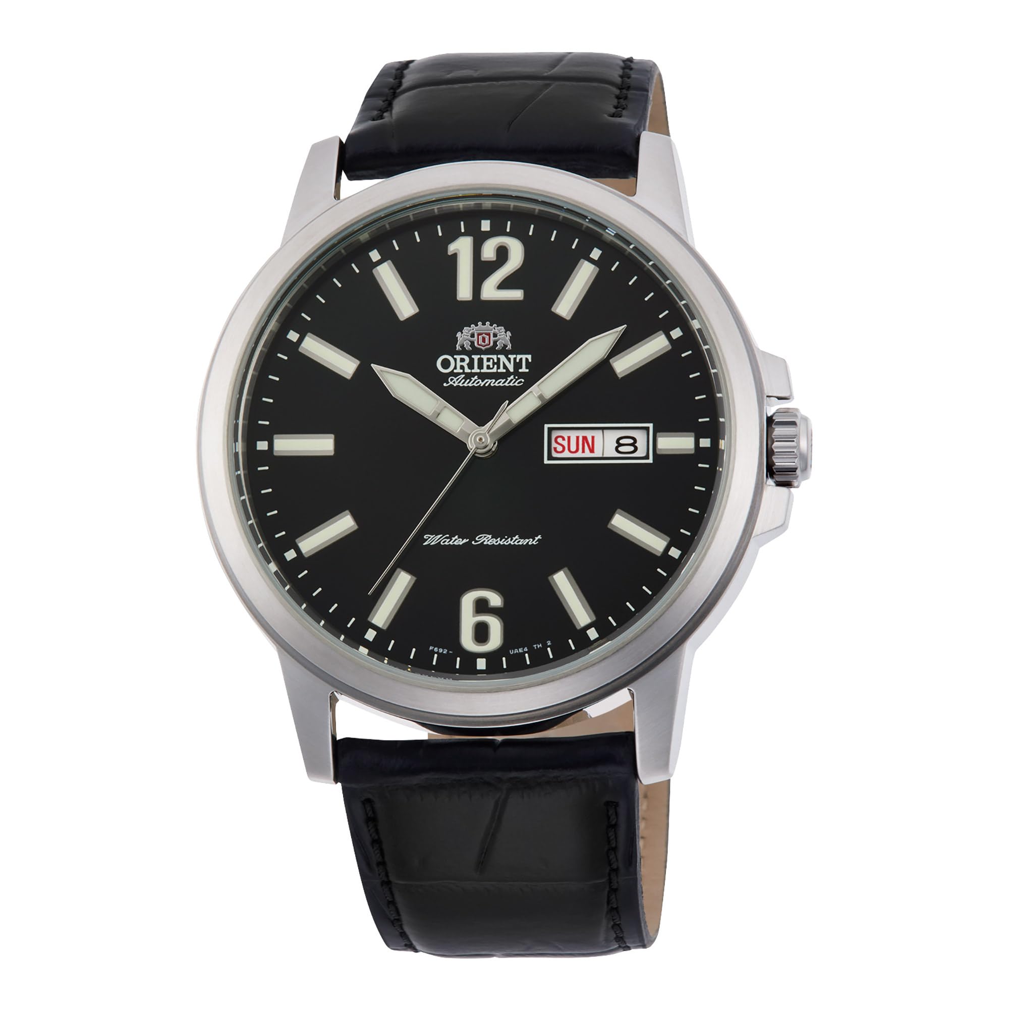 Orient RA-AA0C04B19B Automatic Men’s Watch – Black Dial | Leather Strap | Day-Date