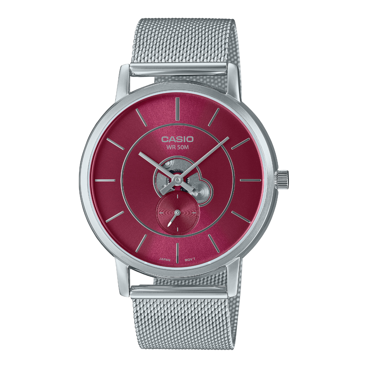 Casio MTP-B130M Unisex Analog Watch | Stainless Steel Mesh Bracelet | 50M Water Resistant