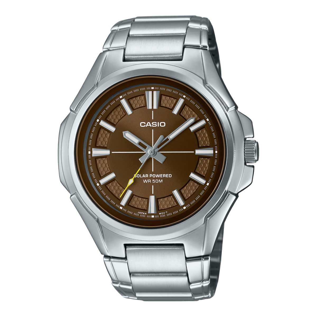 Casio MTP-RS100D-2AV Standard Collection Men’s Solar Analog Watch | Blue Dial | Stainless Steel | 50M Water Resistant