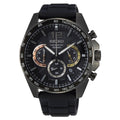 Seiko SSB349P1 Conceptual Sports Chronograph Men’s Quartz Watch 43.9mm Black Dial Black Silicone Strap