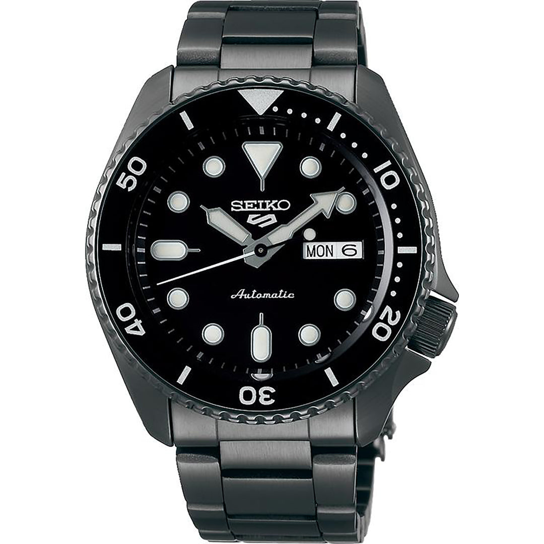 Seiko 5 Sports SRPD65K1 Automatic Men’s Watch | Black Dial Gunmetal Stainless Steel | 42.5mm