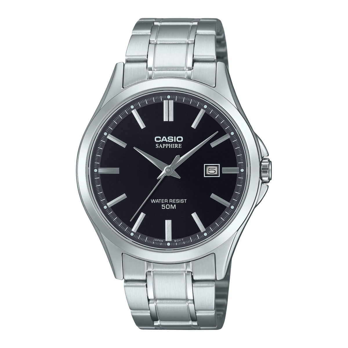 Casio MTS-115D Sapphire Crystal Stainless Steel 50M Watch | Unisex